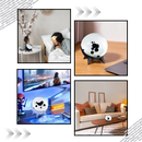 Enceinte magnétique à ferrofluide dansant