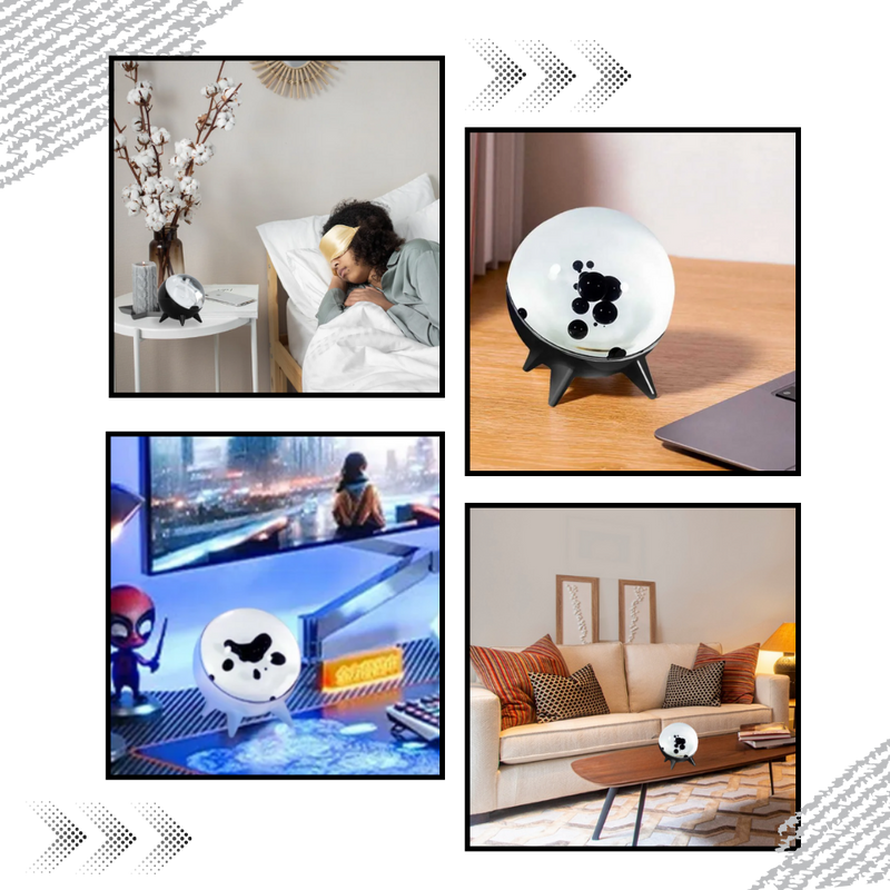 Enceinte magnétique à ferrofluide dansant