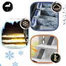 Lampes solaires étanches pour escaliers