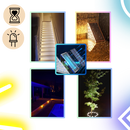 Lampes solaires étanches pour escaliers