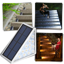 Lampes solaires étanches pour escaliers