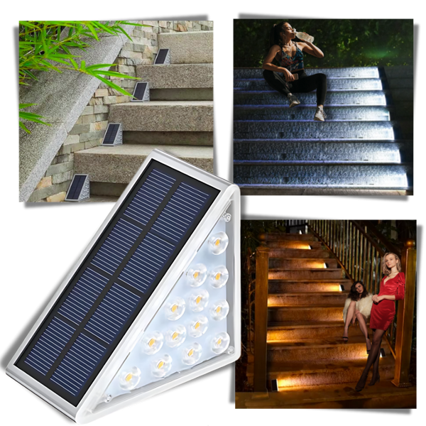Lampes solaires étanches pour escaliers