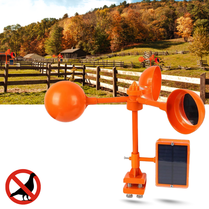 Répulsif d'oiseaux à système rotatif éolien