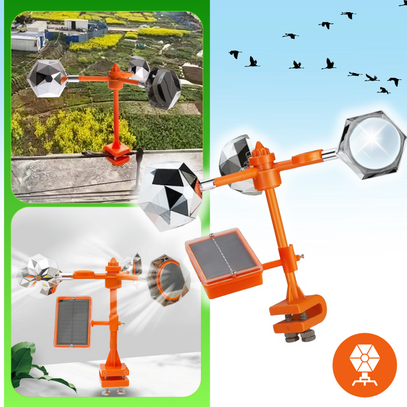 Répulsif d'oiseaux à système rotatif éolien