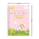 Cahier d'écriture effaçable à rainures