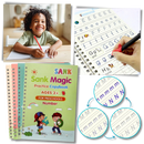 Cahier d'écriture effaçable à rainures