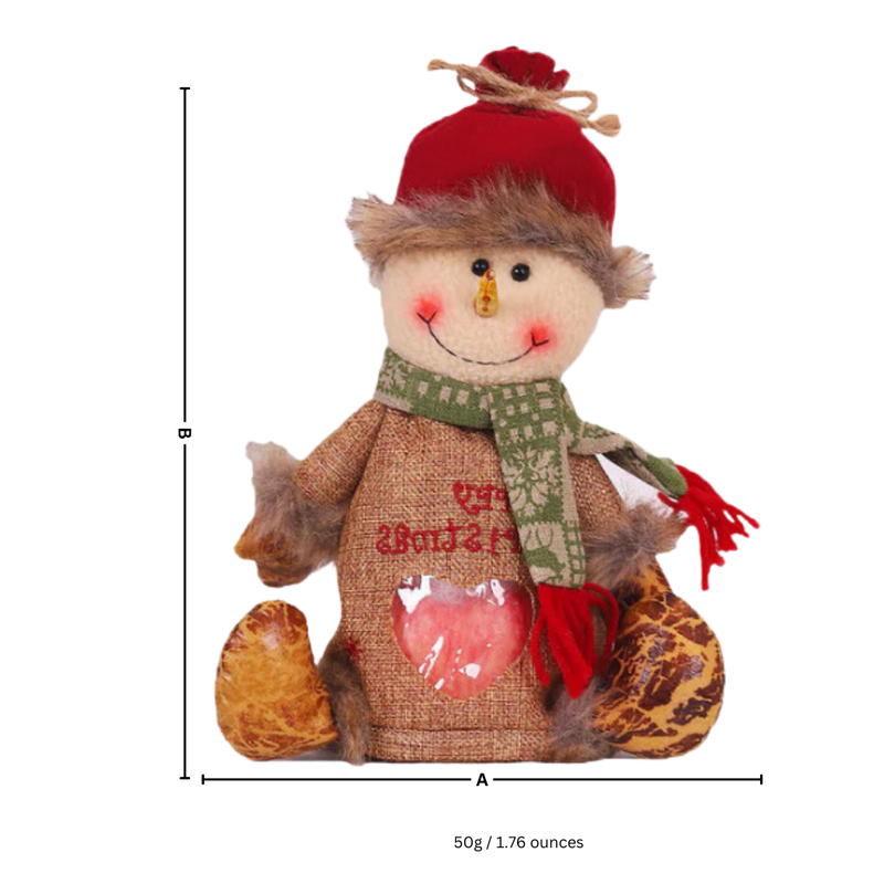 Sac-cadeau de Noël réutilisable à fermeture éclair