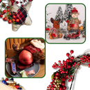 Sac-cadeau de Noël réutilisable à fermeture éclair