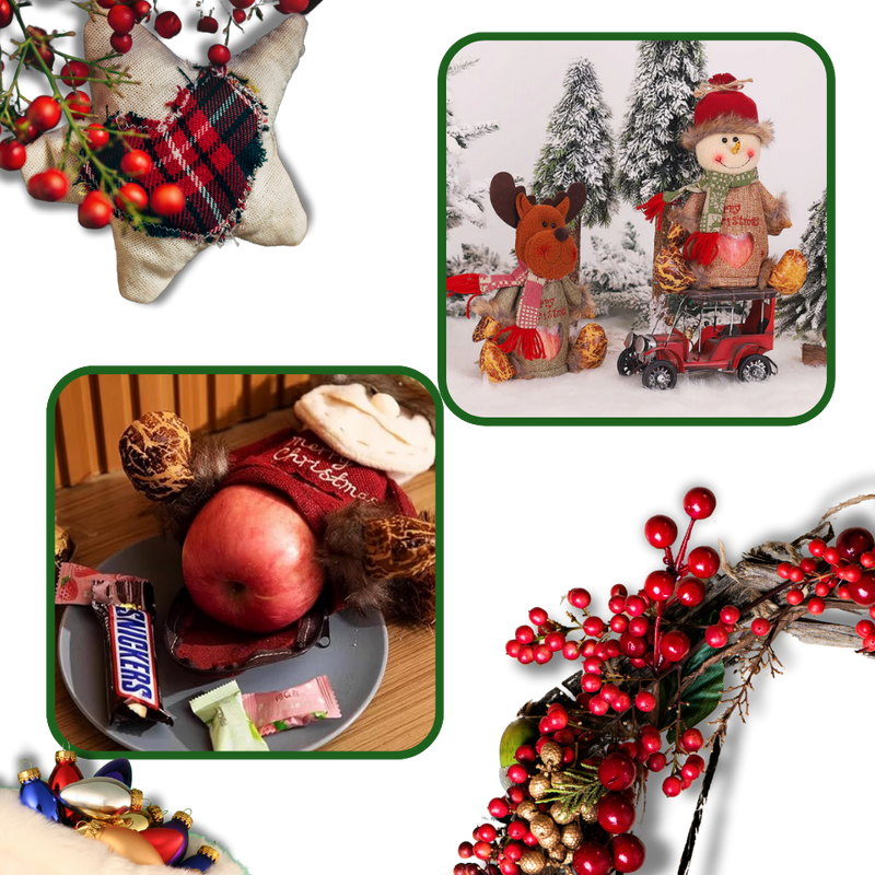 Sac-cadeau de Noël réutilisable à fermeture éclair