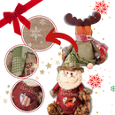 Sac-cadeau de Noël réutilisable à fermeture éclair